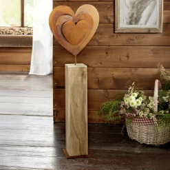 Chalet & Hütte|Dekosäulen|Frank Handels GmbH & Co. KG Holzsäule 
