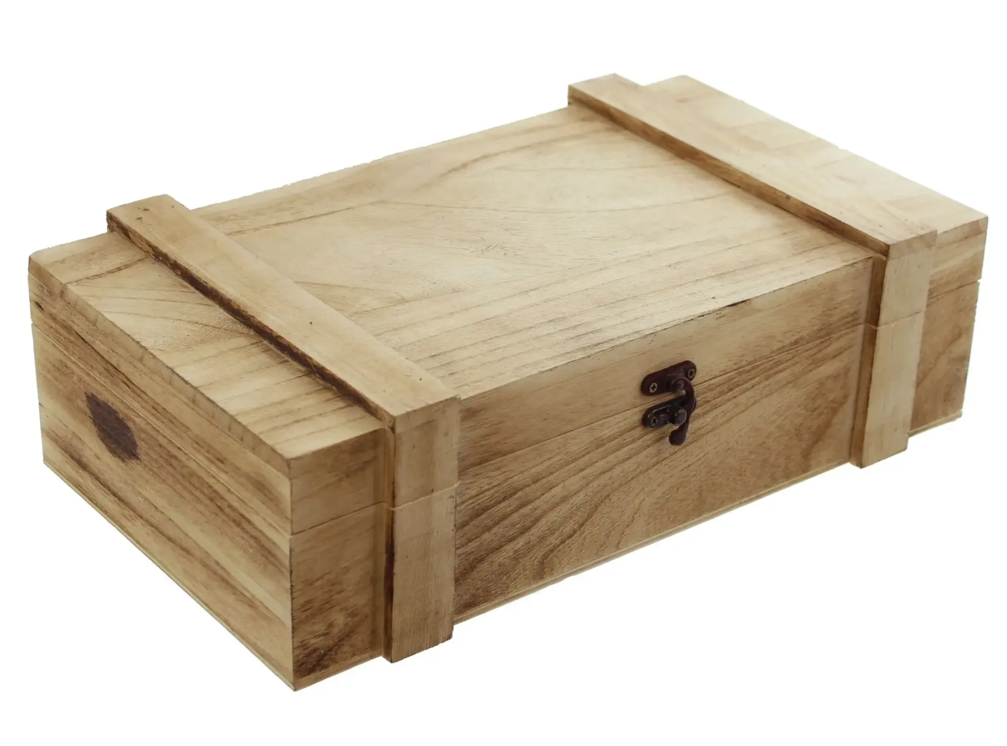 Kisten & Dekoboxen|Truhen|Frank Handels GmbH & Co. KG Holztruhe "Rustikal", für 2 Flaschen