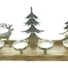 Adventskränze|Weihnachtslichter|Frank Handels GmbH & Co. KG Kerzenhalter "Rentier & Tannen"