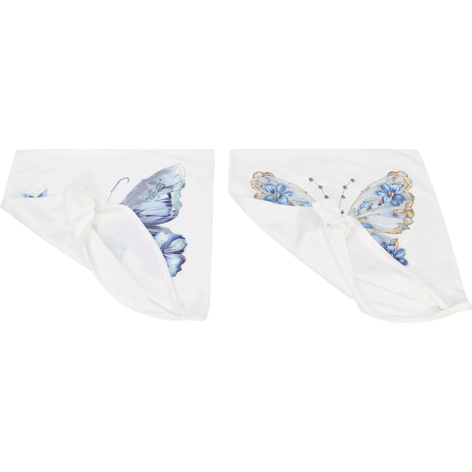 Kissenhüllen|Frank Handels GmbH & Co. KG Kissenhülle "Blauer Schmetterling", 2er Set