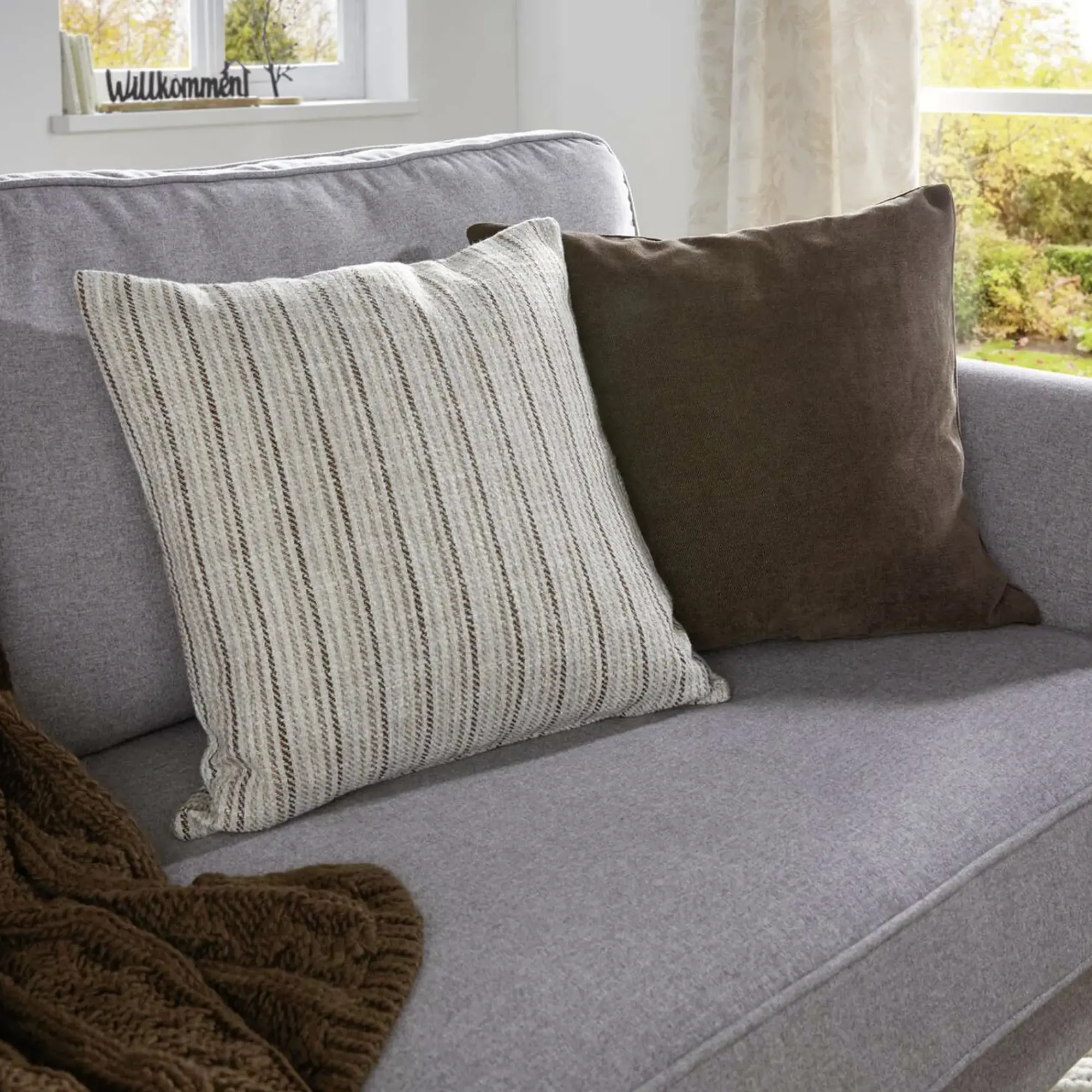 Herbstliche Kissen & Kissenhüllen|Kissenhüllen|Frank Handels GmbH & Co. KG Kissenhülle "Brown"