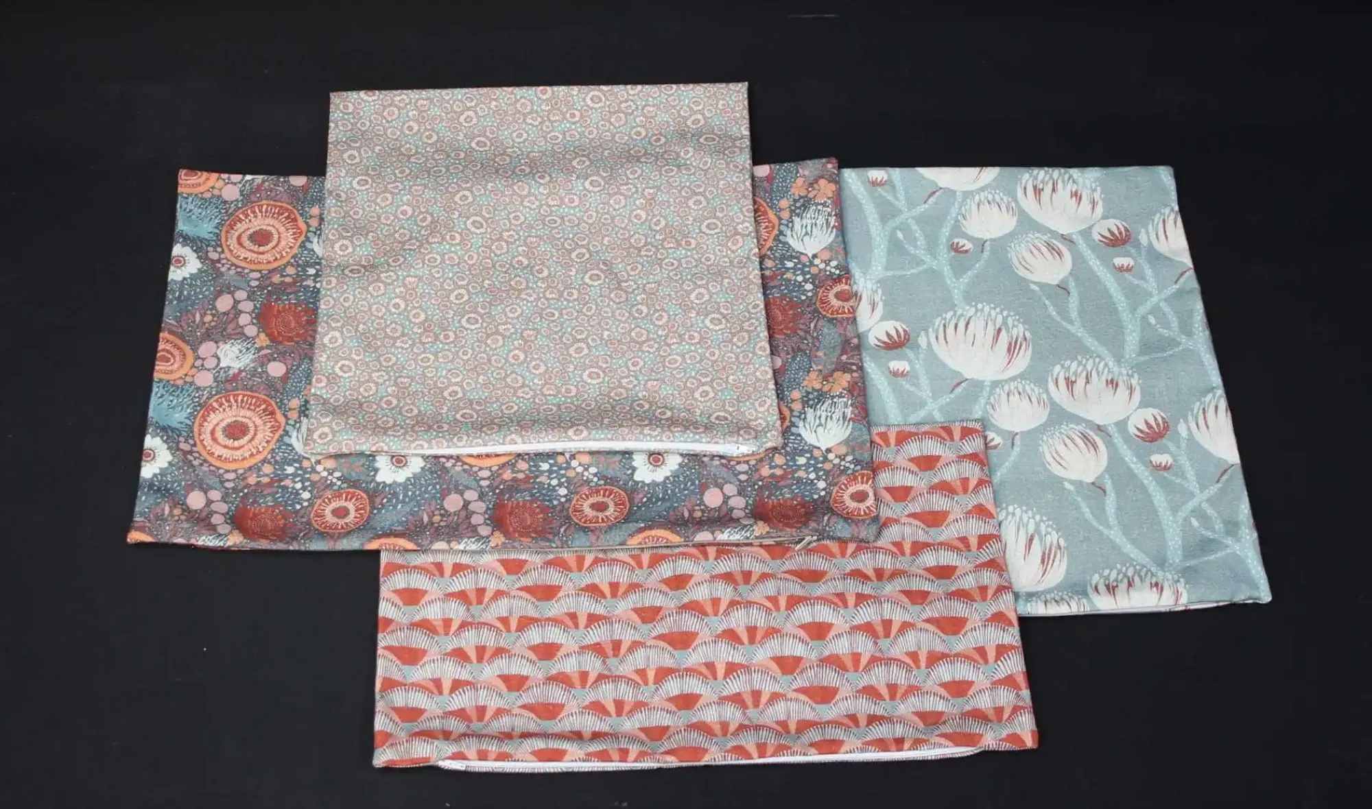 Kissenhüllen|Frank Handels GmbH & Co. KG Kissenhülle "Floral", 4er Set