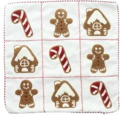 Weihnachtliche Kissen & Kissenhüllen|Frank Handels GmbH & Co. KG Kissenhülle "Lebkuchen XXO"