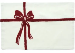 Weihnachtliche Kissen & Kissenhüllen|Frank Handels GmbH & Co. KG Kissenhülle "Rote Schleife"