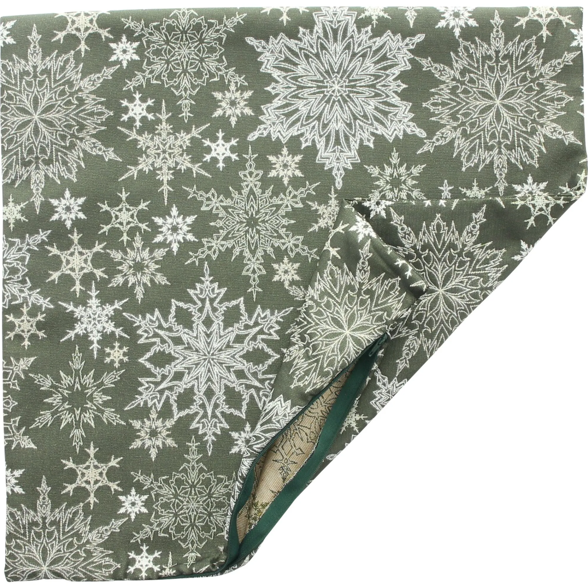 Home&Living - Weihnachten|Home&Living - Textilien|Frank Handels GmbH & Co. KG Kissenhülle "Schneeflockenzierde"