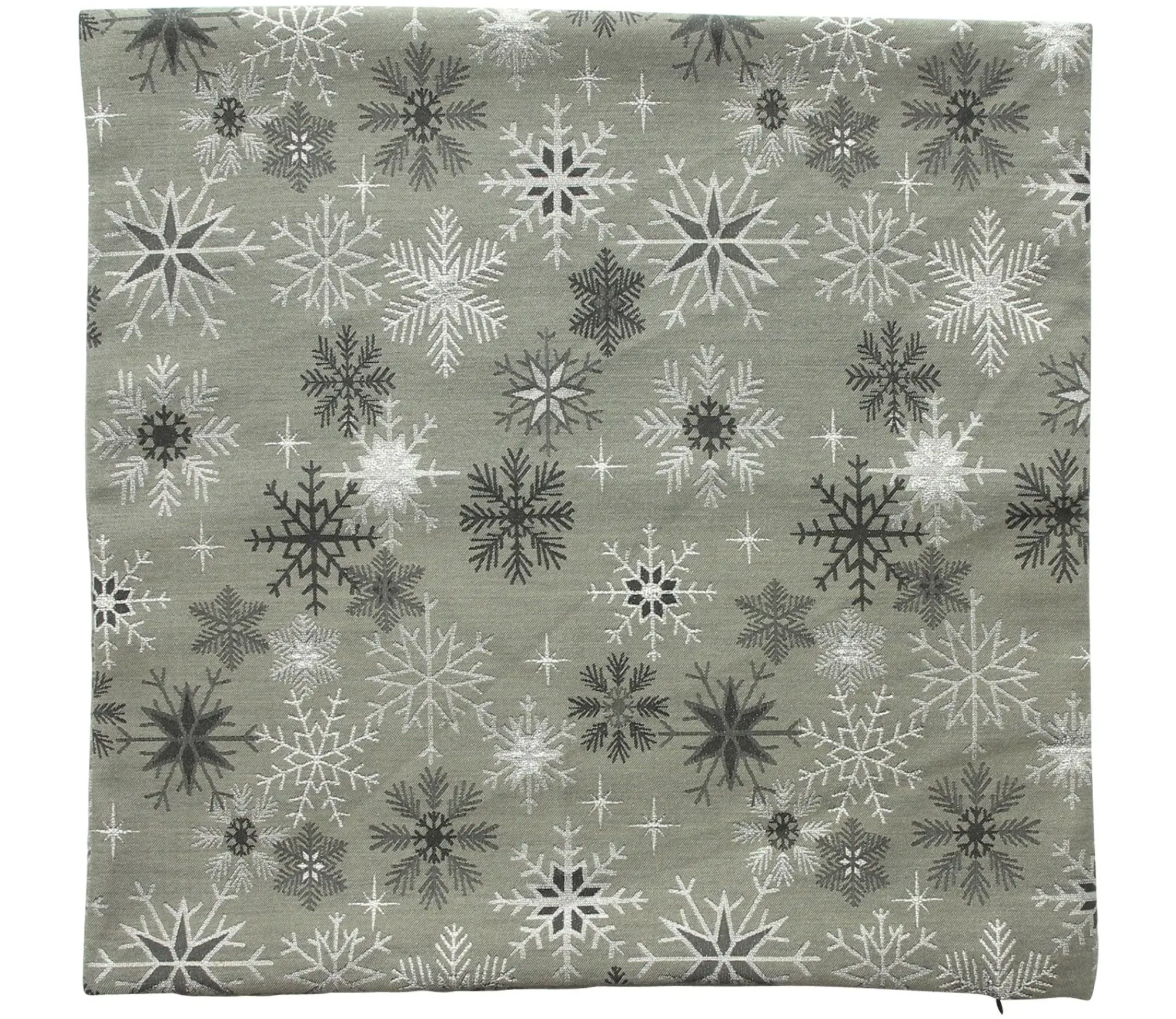 Weihnachtliche Kissen & Kissenhüllen|Frank Handels GmbH & Co. KG Kissenhülle "Shiny Snowflakes", 2er Set