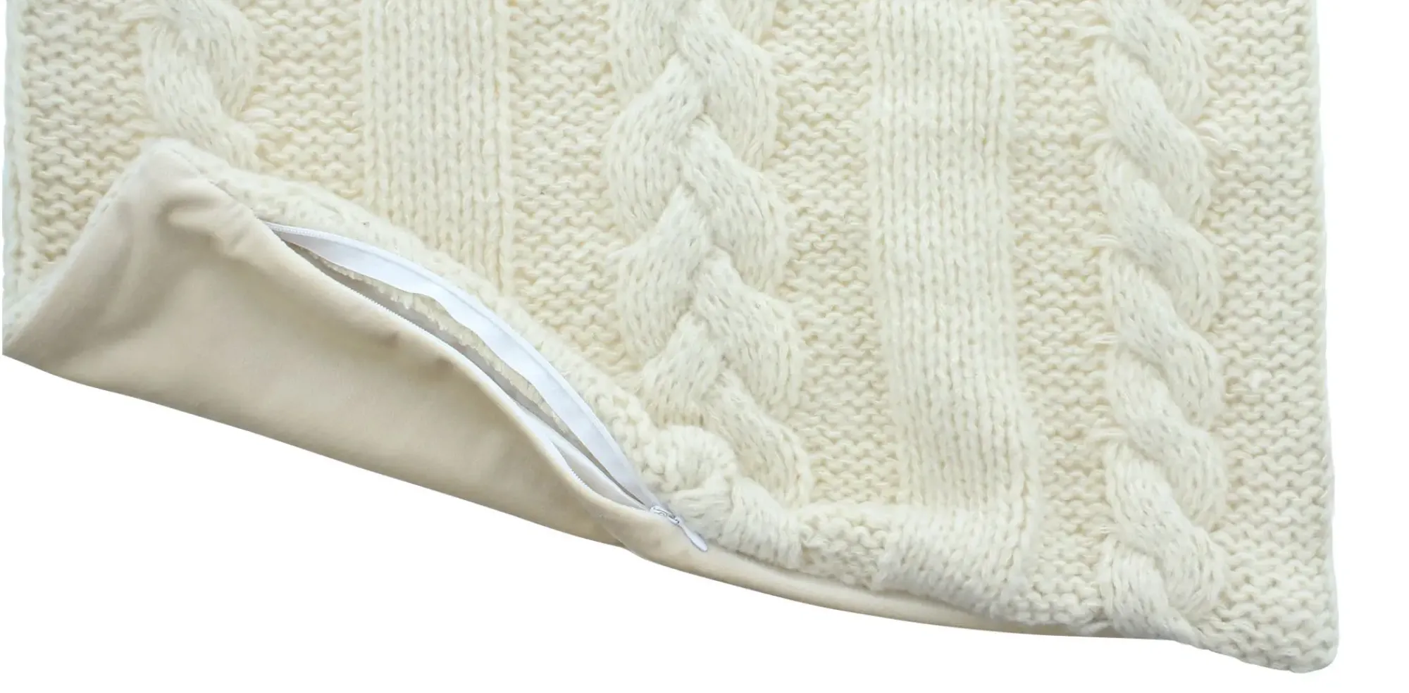 Herbstliche Kissen & Kissenhüllen|Weihnachtliche Kissen & Kissenhüllen|Frank Handels GmbH & Co. KG Kissenhülle "Strickmuster"