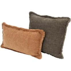 Herbstliche Kissen & Kissenhüllen|Kissenhüllen|Frank Handels GmbH & Co. KG Kissenhülle "Trendy Frays", 2er Set