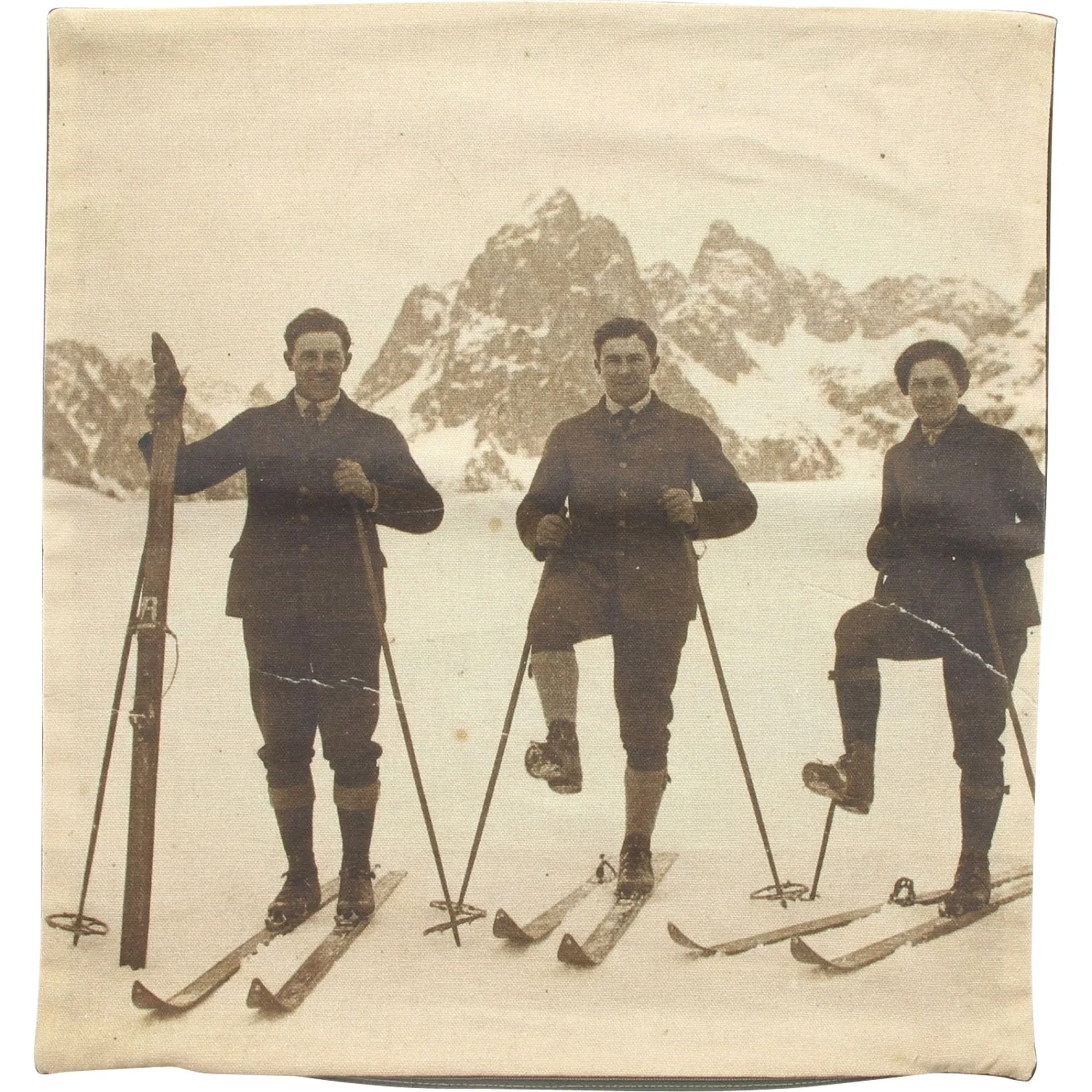 Home&Living - Textilien|Frank Handels GmbH & Co. KG Kissenhülle "Vintage Skiing"