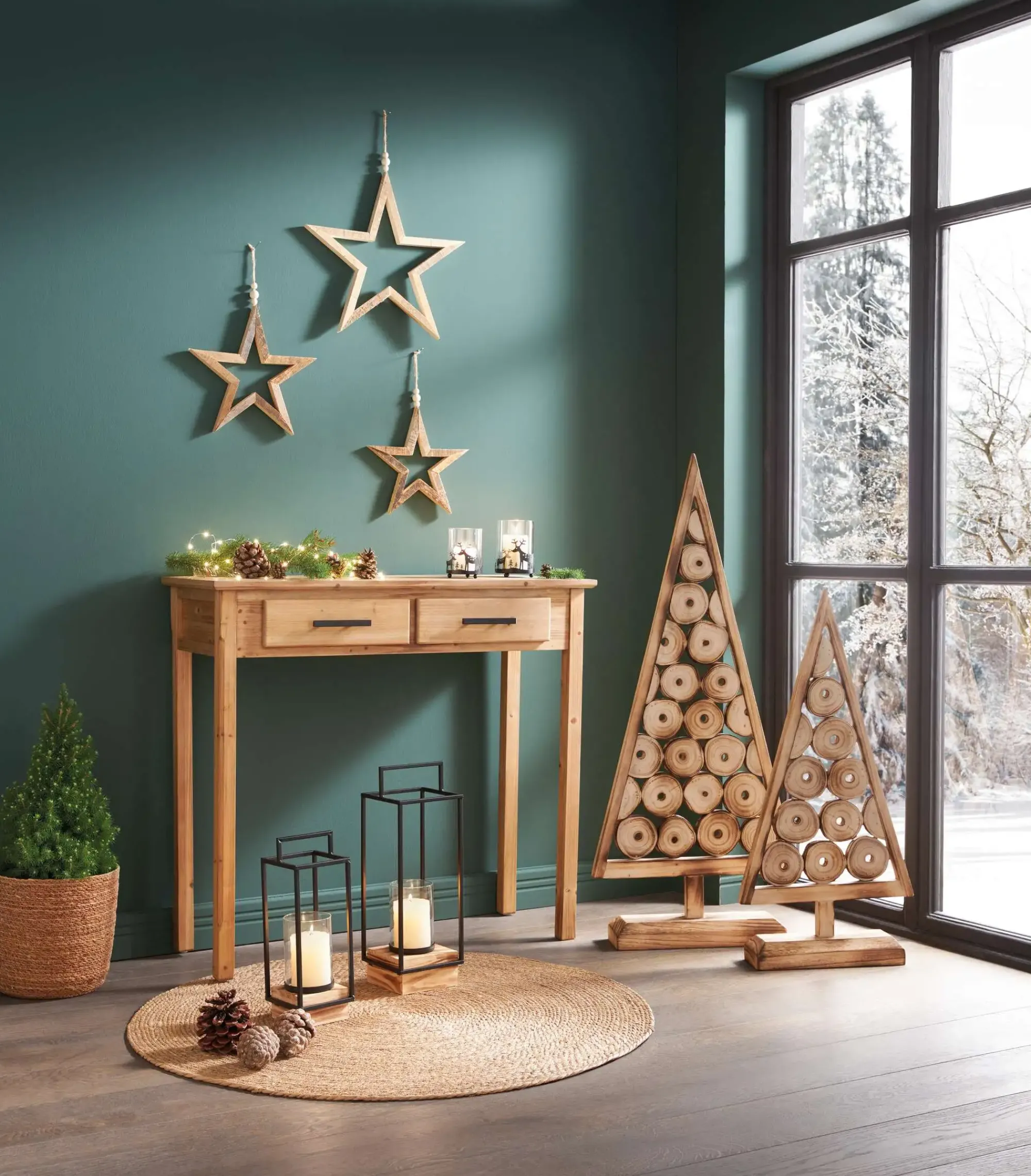 Wohnzimmer|Flur|Frank Handels GmbH & Co. KG Konsolentisch "Natur"