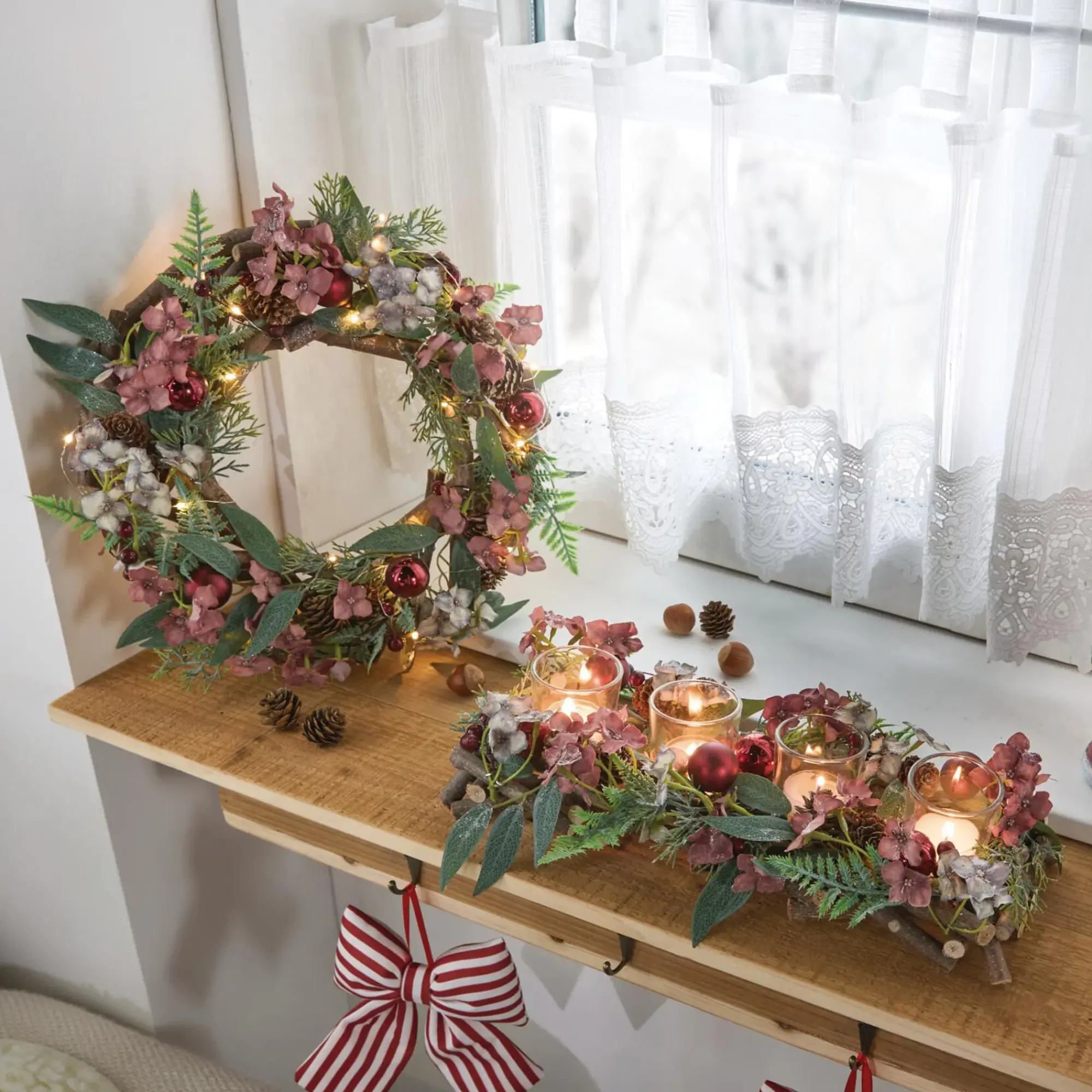 Weihnachtliche Kränze|Frank Handels GmbH & Co. KG Kranz "Winter Blossom"