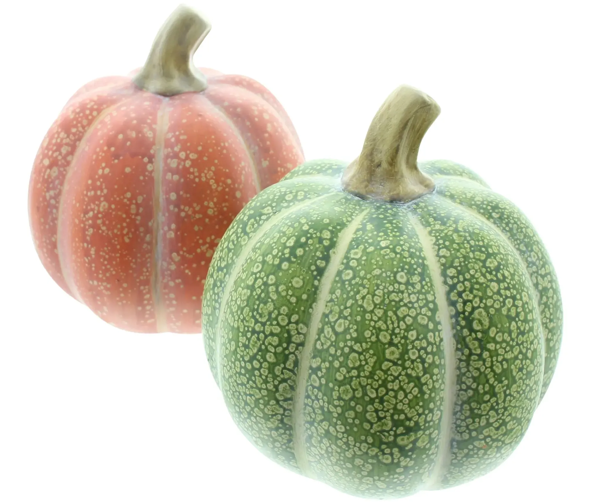 Dekokürbisse|Frank Handels GmbH & Co. KG Kürbis "Orange & Grün", 2er Set