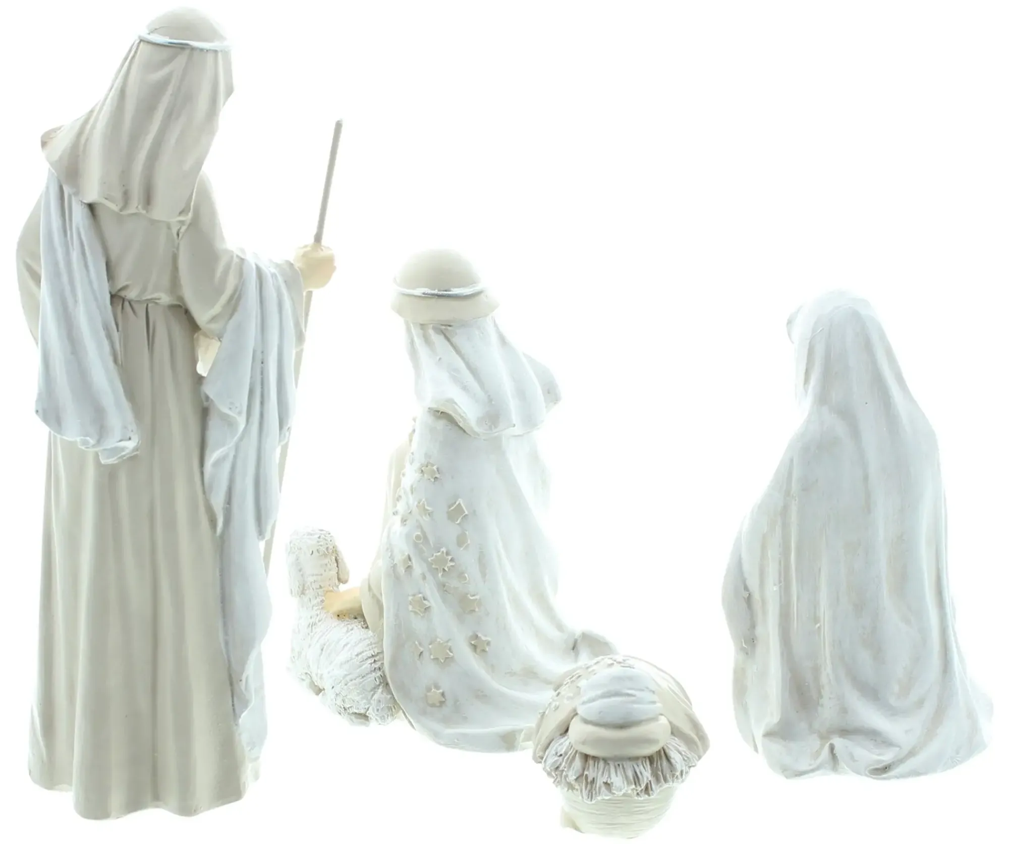 Weihnachtliche Dekofiguren|Krippen & Krippenfiguren|Frank Handels GmbH & Co. KG Krippefiguren "Heiligabend", 4er Set
