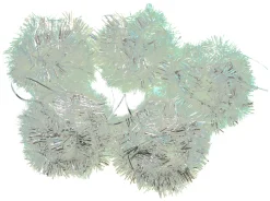 Dekohänger|Baumschmuck|Frank Handels GmbH & Co. KG Kugel "Silberglimmer", 5er Set