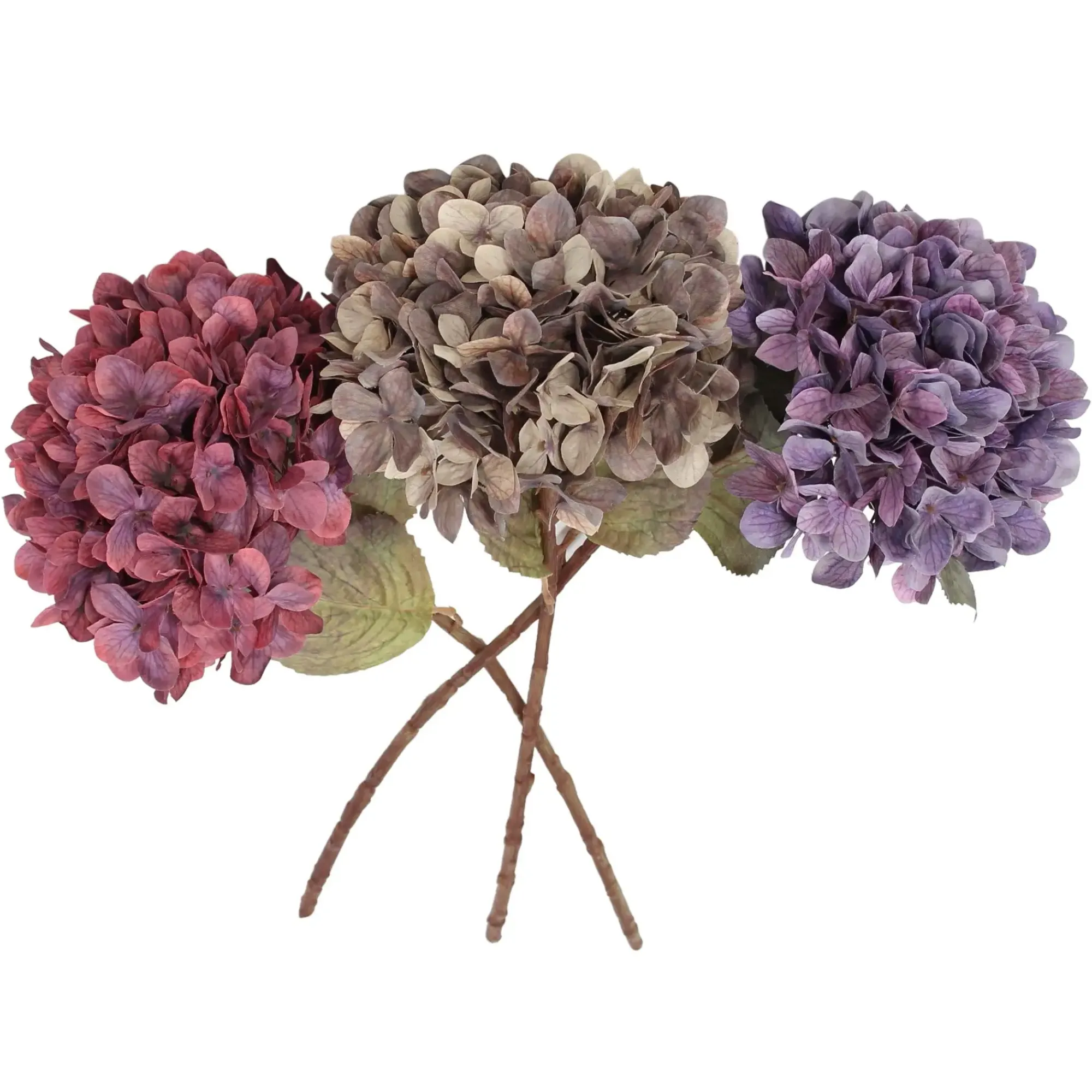 Kunstpflanzen|Frank Handels GmbH & Co. KG Kunstblume "Hortensien", 3er Set