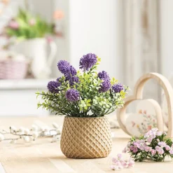 Kunstpflanzen|Frank Handels GmbH & Co. KG Kunstblume "Purple" im Topf