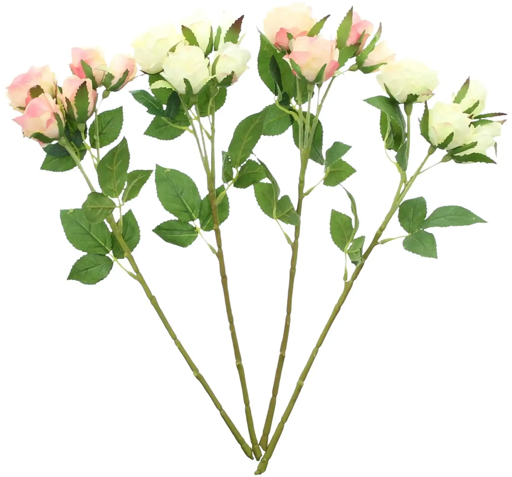 Kunstpflanzen|Frank Handels GmbH & Co. KG Kunstblume "Rosenliebe", 4er Set