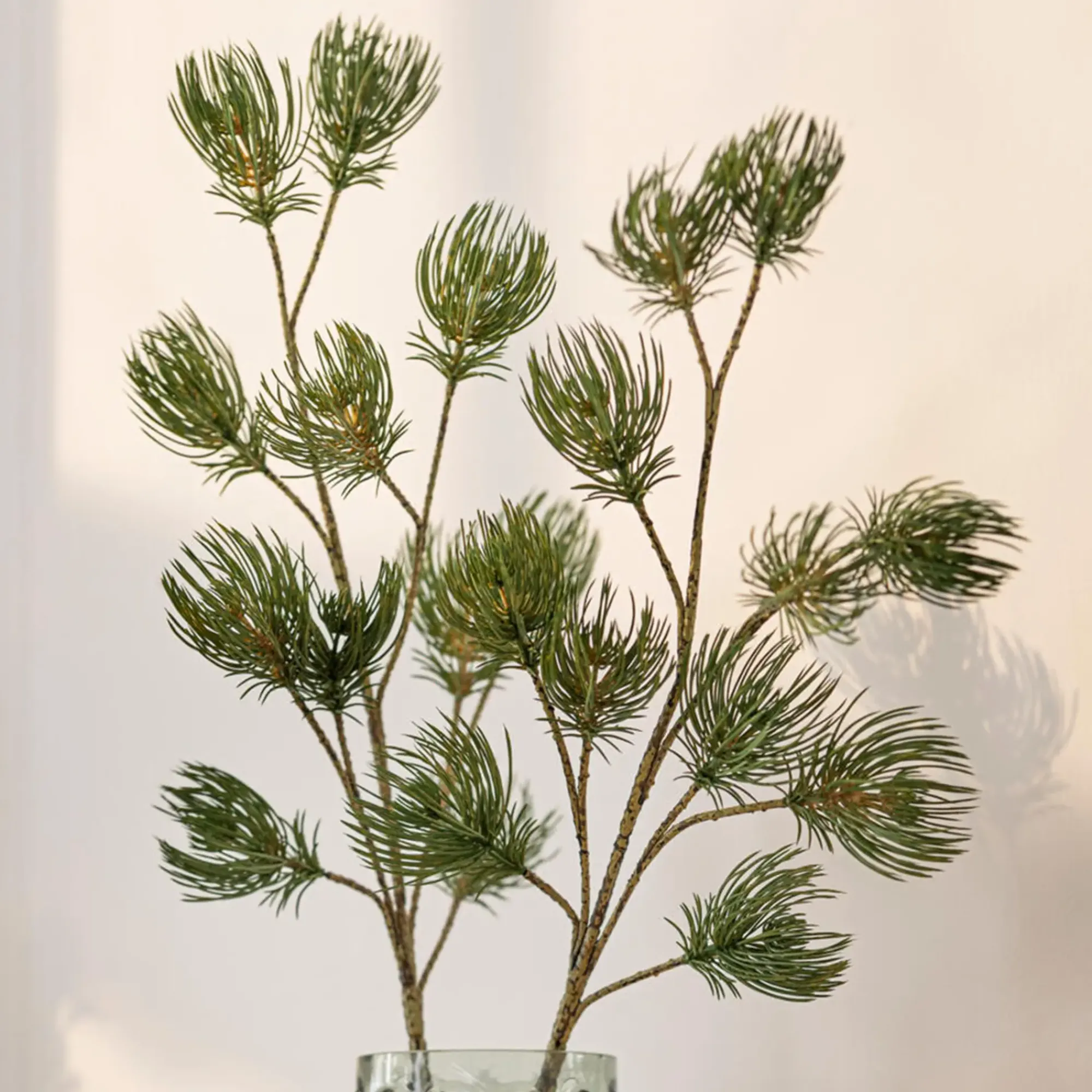Zubehör Für Adventskränze|Kunstpflanzen|Frank Handels GmbH & Co. KG Kunstzweig "Pinie", 2er Set