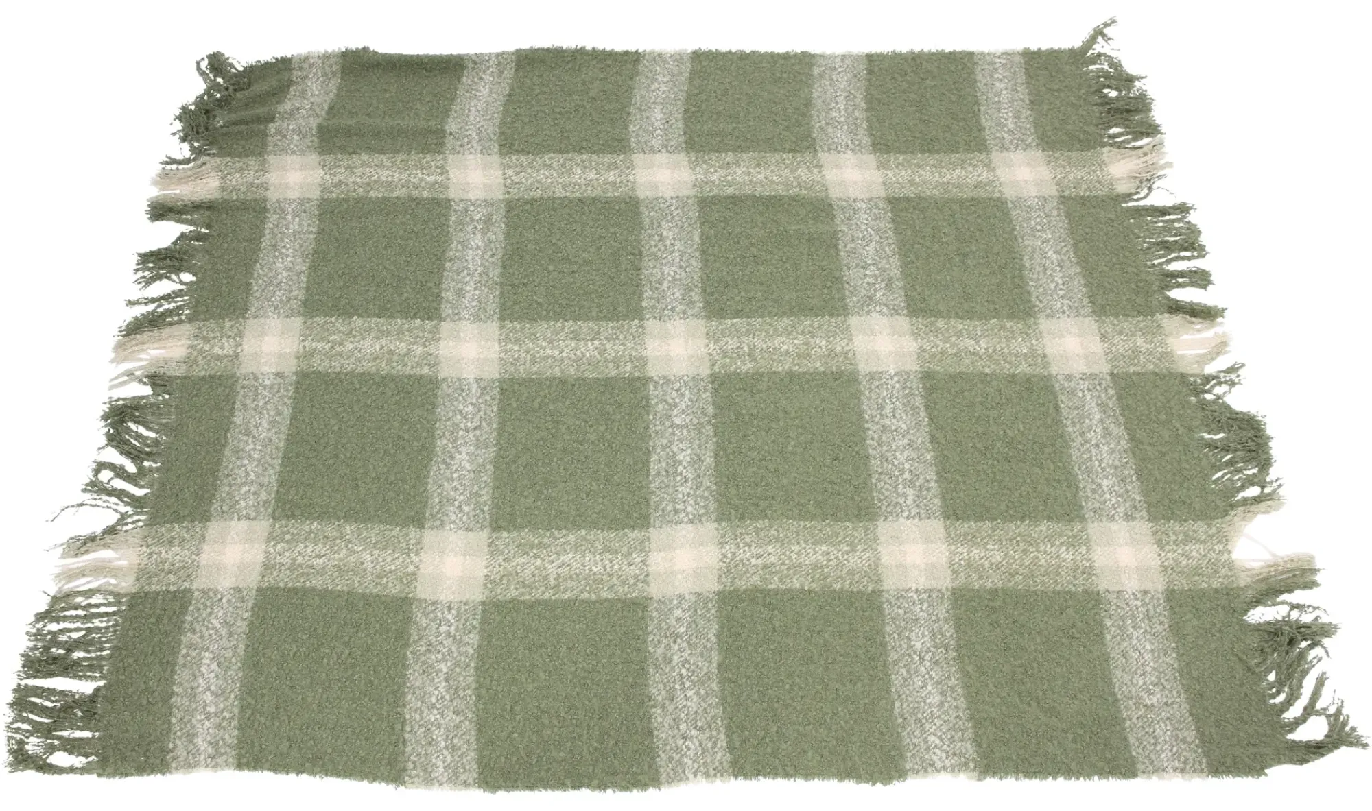 Weihnachtliche Kuscheldecken|Decken & Kuscheldecken|Frank Handels GmbH & Co. KG Kuscheldecke "Karo-Grün"