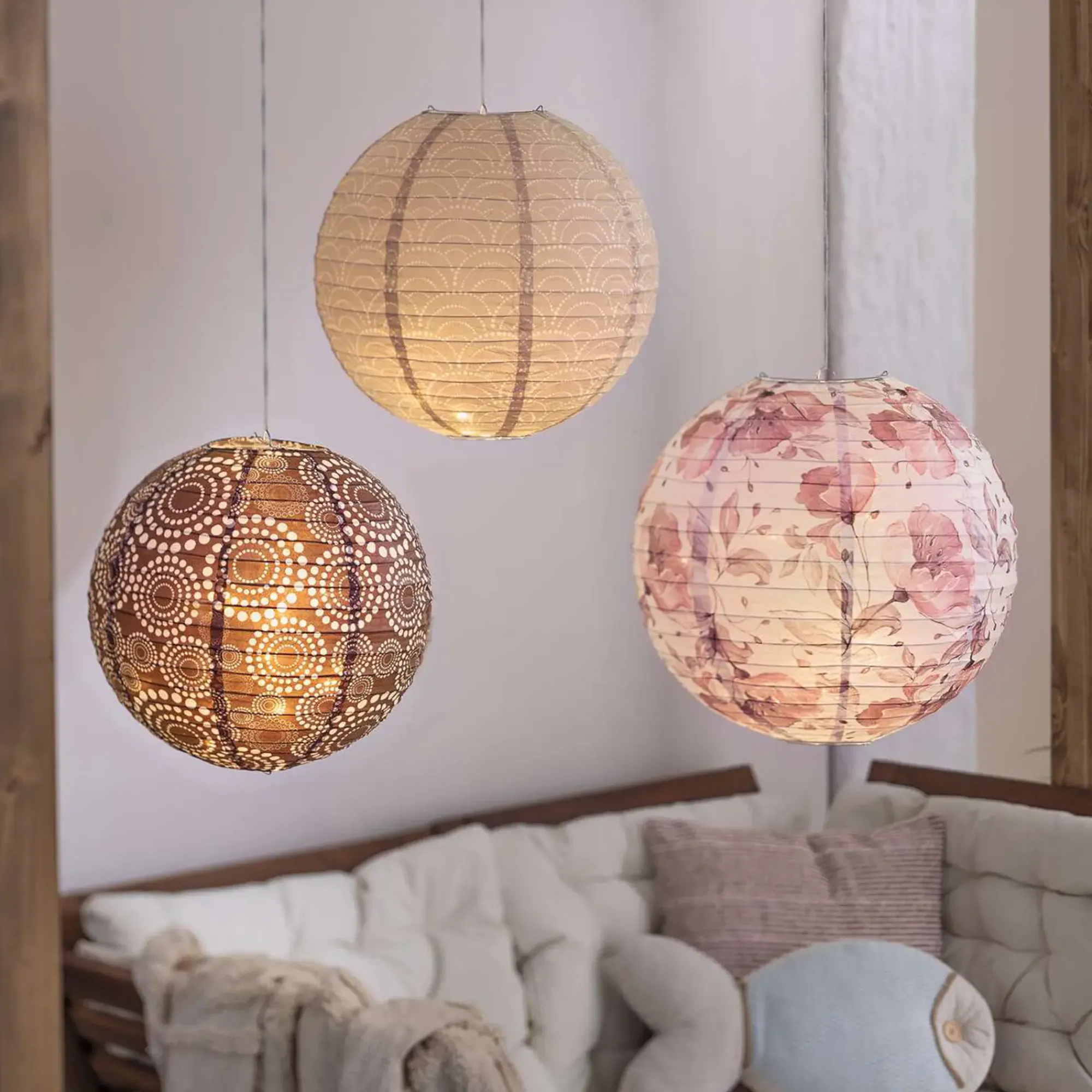 Kinderzimmer|Frank Handels GmbH & Co. KG Lampion "Harmony", 3er Set