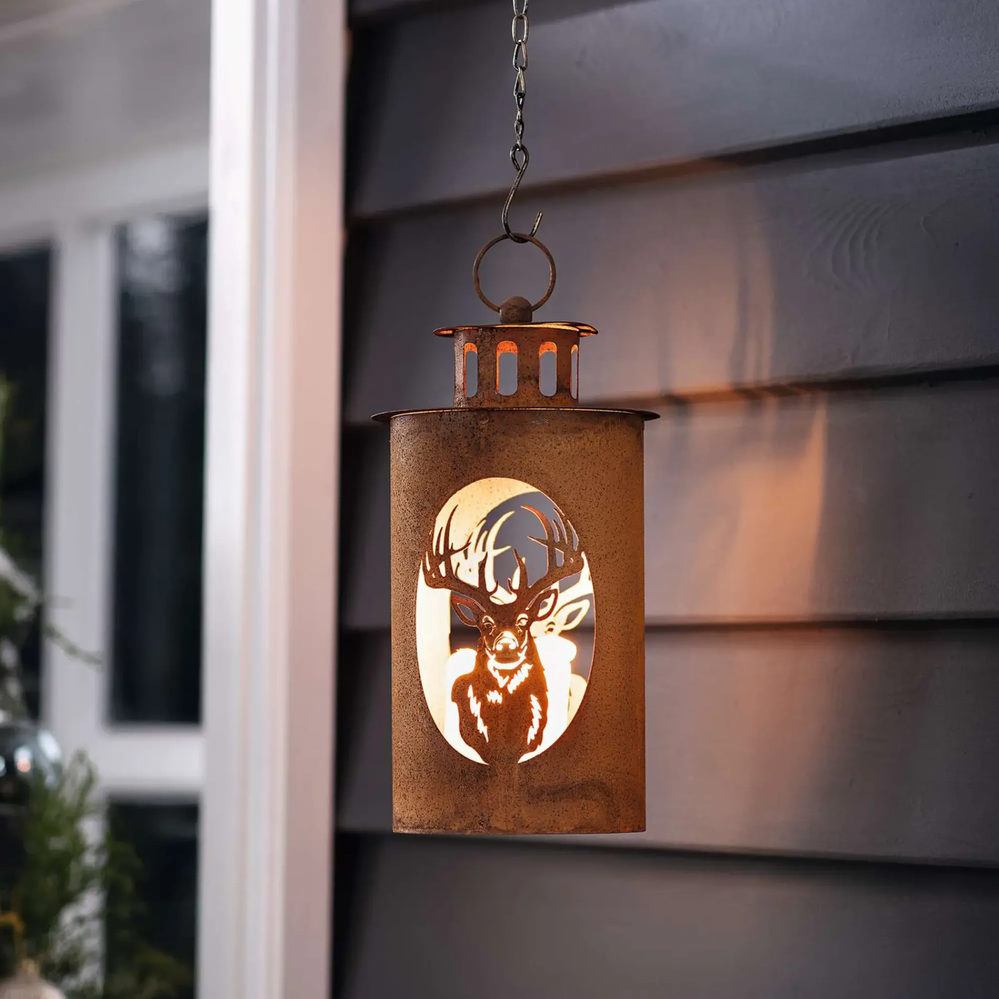 Hänger|Weihnachtslichter|Frank Handels GmbH & Co. KG Laterne "Hirsch"