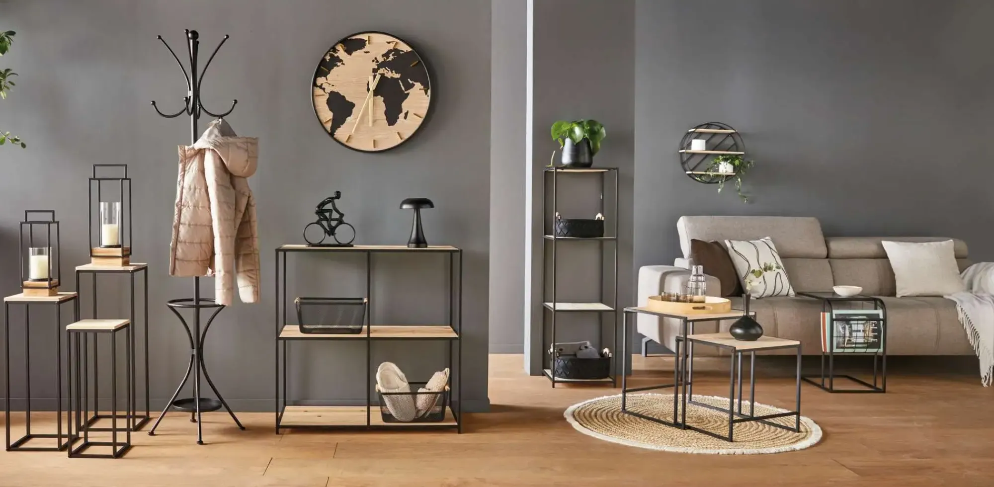 Laternen|Frank Handels GmbH & Co. KG Laterne "Industrial Modern", 2er Set