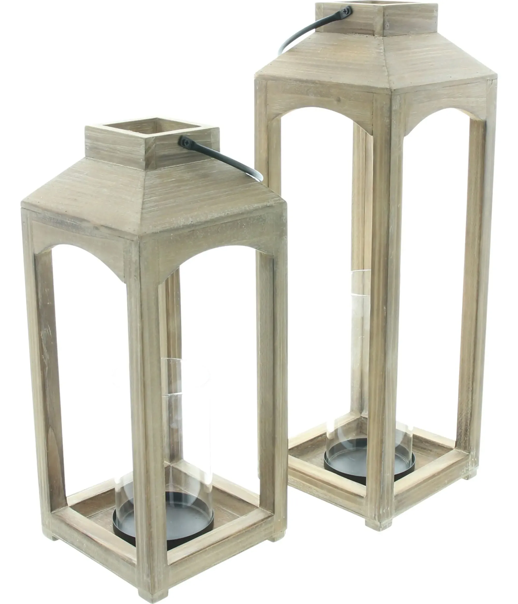Laternen|Herbstlichter|Frank Handels GmbH & Co. KG Laterne "Wood", 2er Set