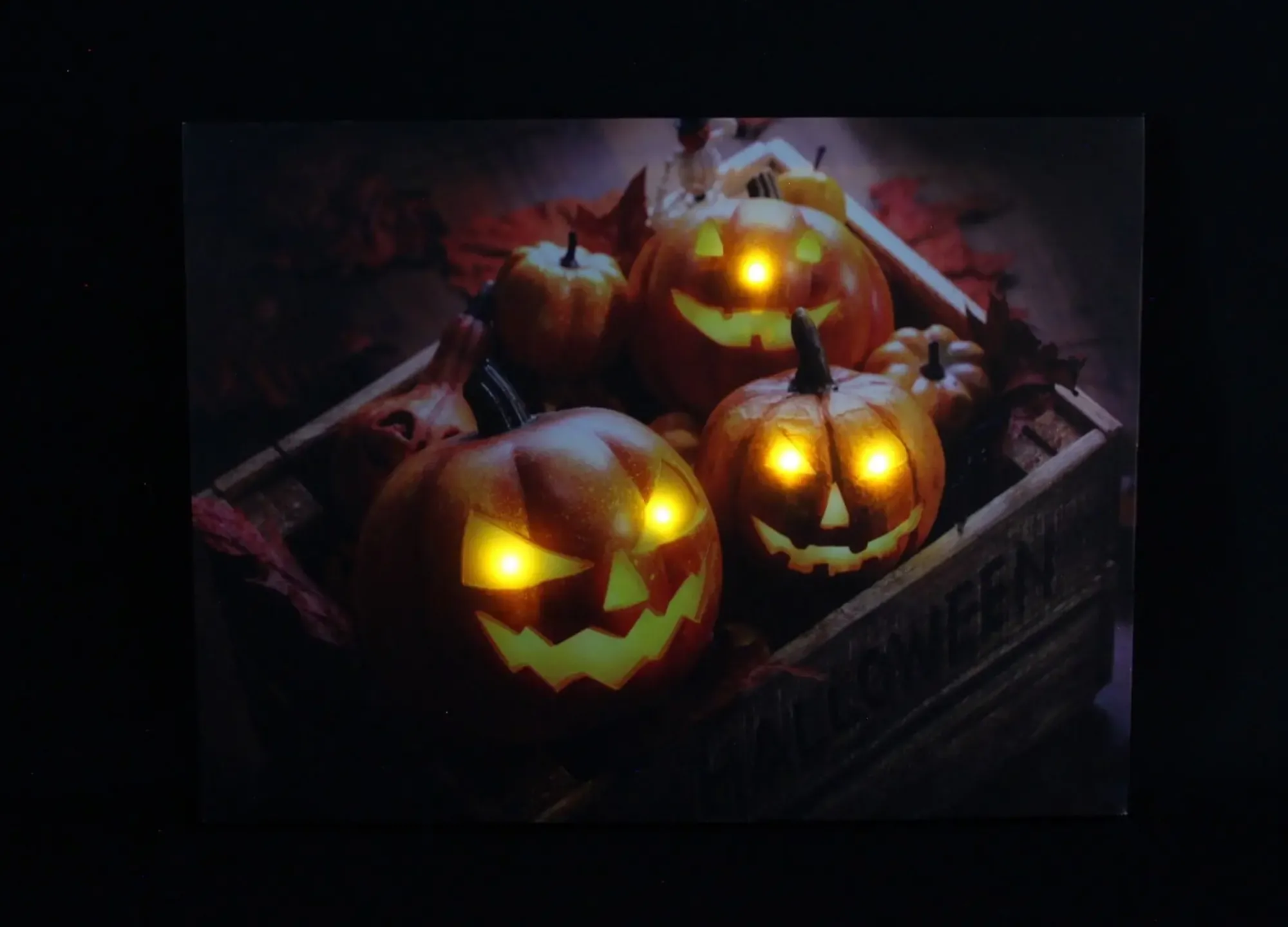 Wanddeko|Herbstliche Led-Leuchtdeko|Frank Handels GmbH & Co. KG LED-Bild "Halloween"