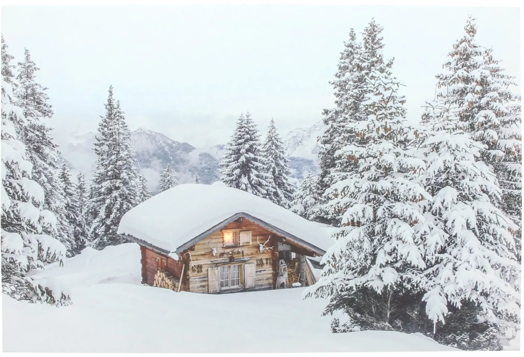 Weihnachtliche Wanddeko|Weihnachtliche Led-Deko|Frank Handels GmbH & Co. KG LED-Bild "Winter"