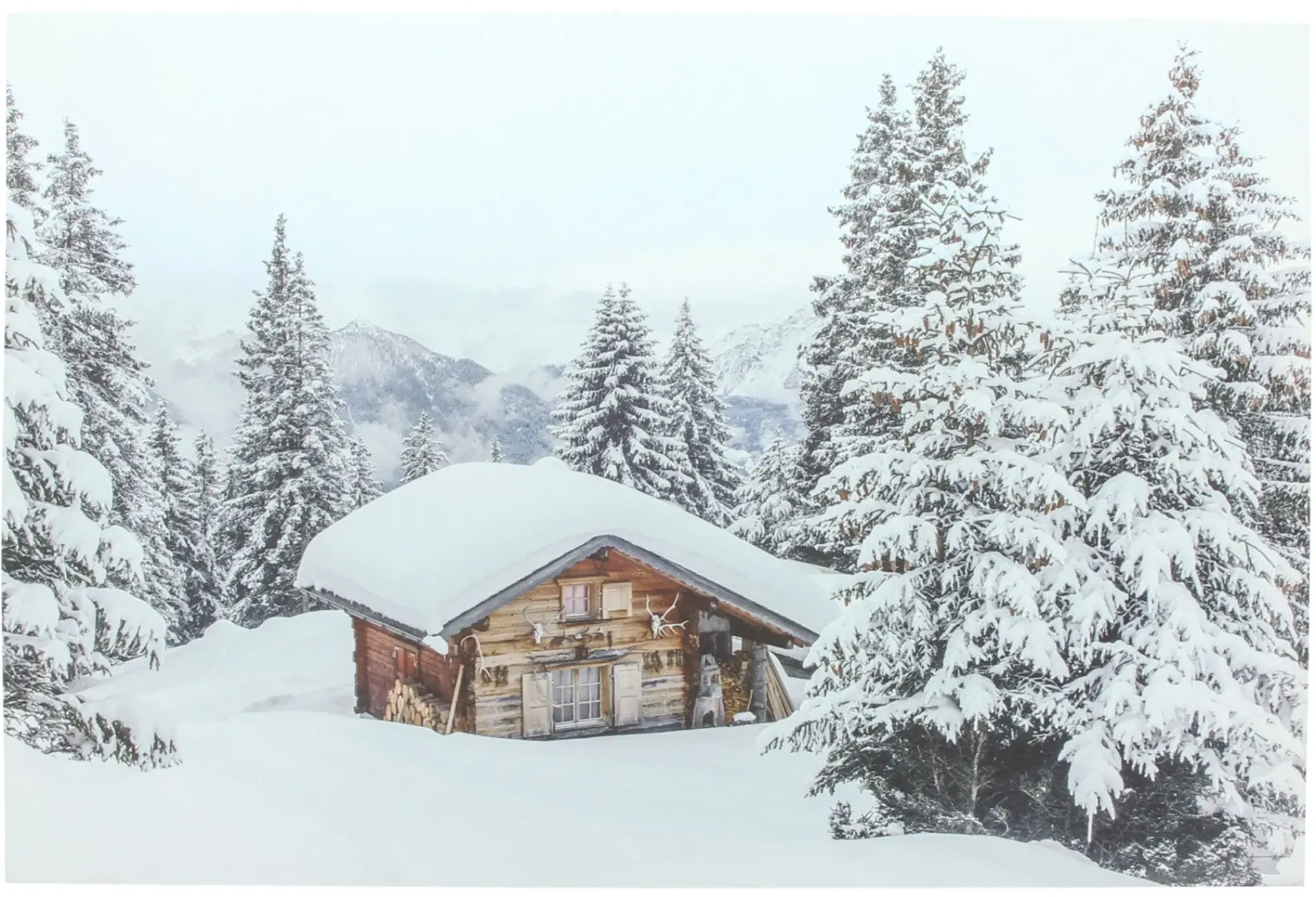 Weihnachtliche Wanddeko|Weihnachtliche Led-Deko|Frank Handels GmbH & Co. KG LED-Bild "Winter"