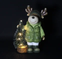 Weihnachtliche Dekofiguren|Tannenbäume|Frank Handels GmbH & Co. KG LED-Elch "Tannenbaum"