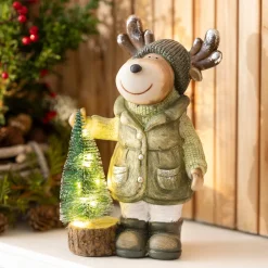 Weihnachtliche Dekofiguren|Tannenbäume|Frank Handels GmbH & Co. KG LED-Elch