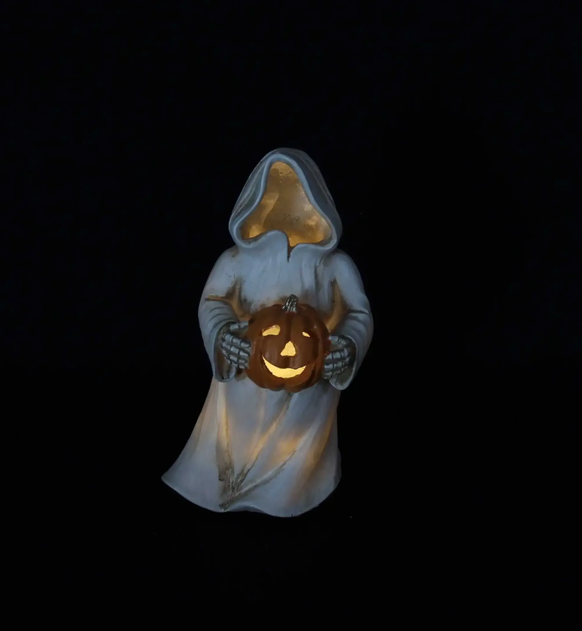 Herbstliche Led-Leuchtdeko|Frank Handels GmbH & Co. KG LED-Geist "Kürbis"