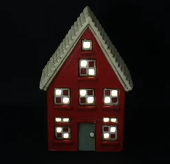Weihnachtliche Led-Deko|Dekohäuser|Frank Handels GmbH & Co. KG LED-Haus "Sweet red Home"