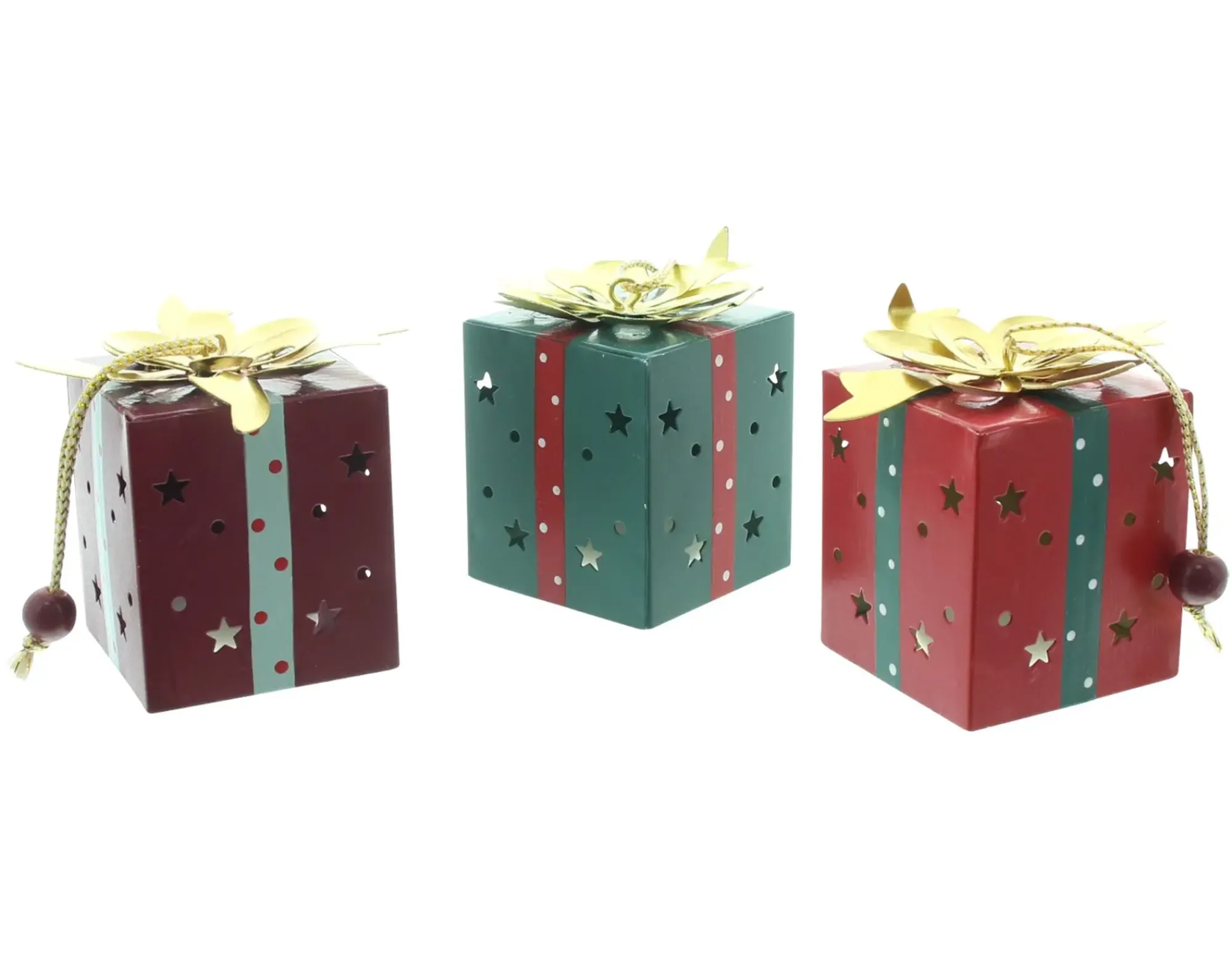 Dekohänger|Baumschmuck|Frank Handels GmbH & Co. KG LED-Hänger "Geschenk", 3er Set