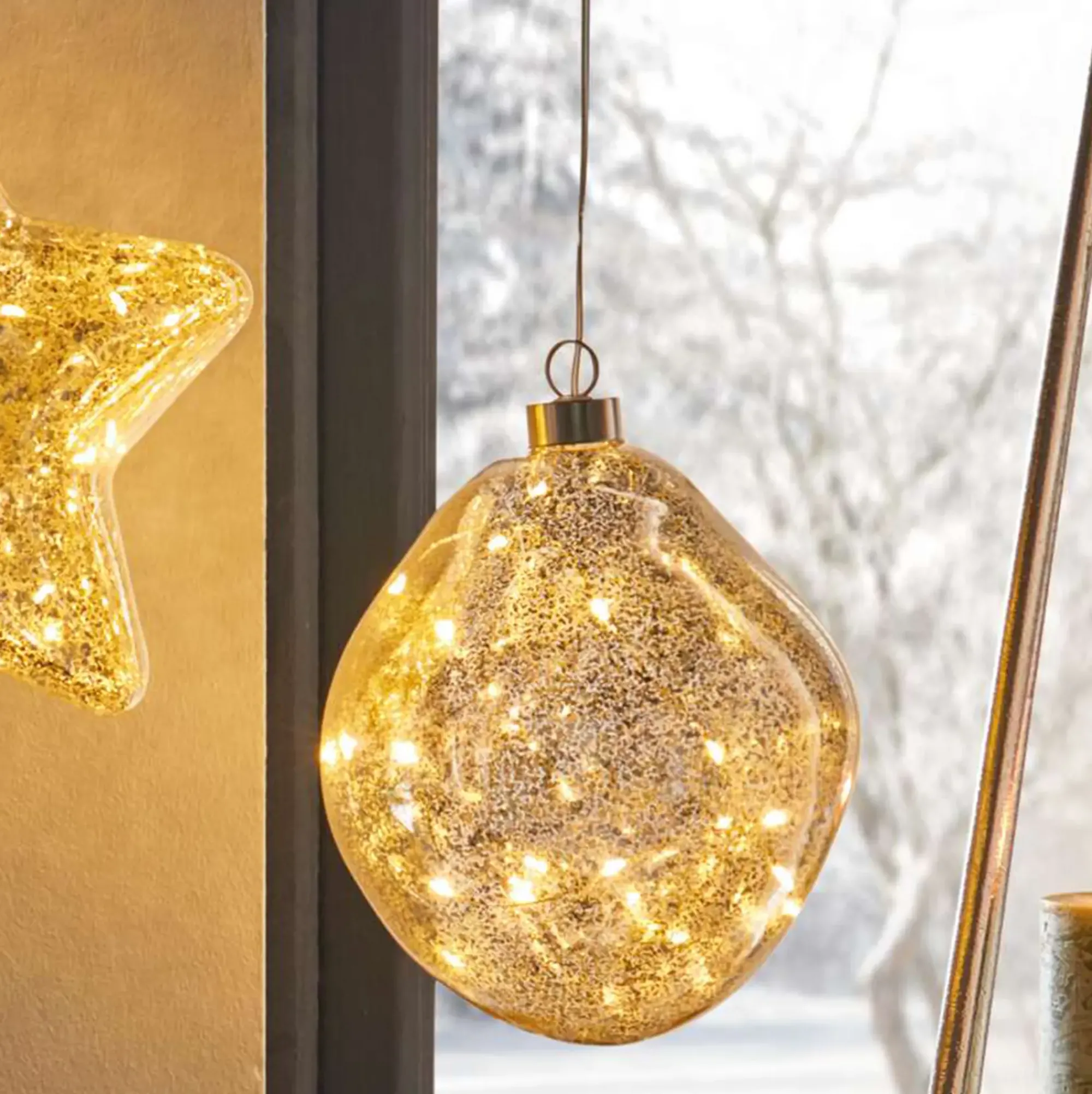 Dekohänger|Weihnachtliche Led-Leuchthänger|Frank Handels GmbH & Co. KG LED-Hänger "Organic"