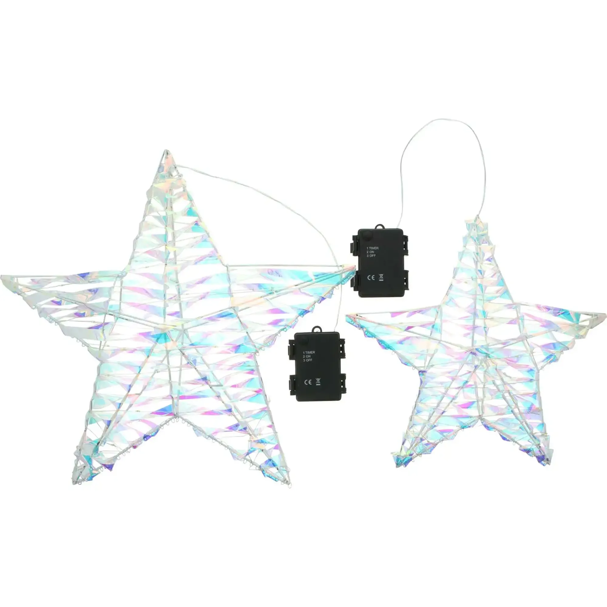 Dekohänger|Weihnachtliche Led-Leuchthänger|Frank Handels GmbH & Co. KG LED-Hänger "Rainbow", 2er Set