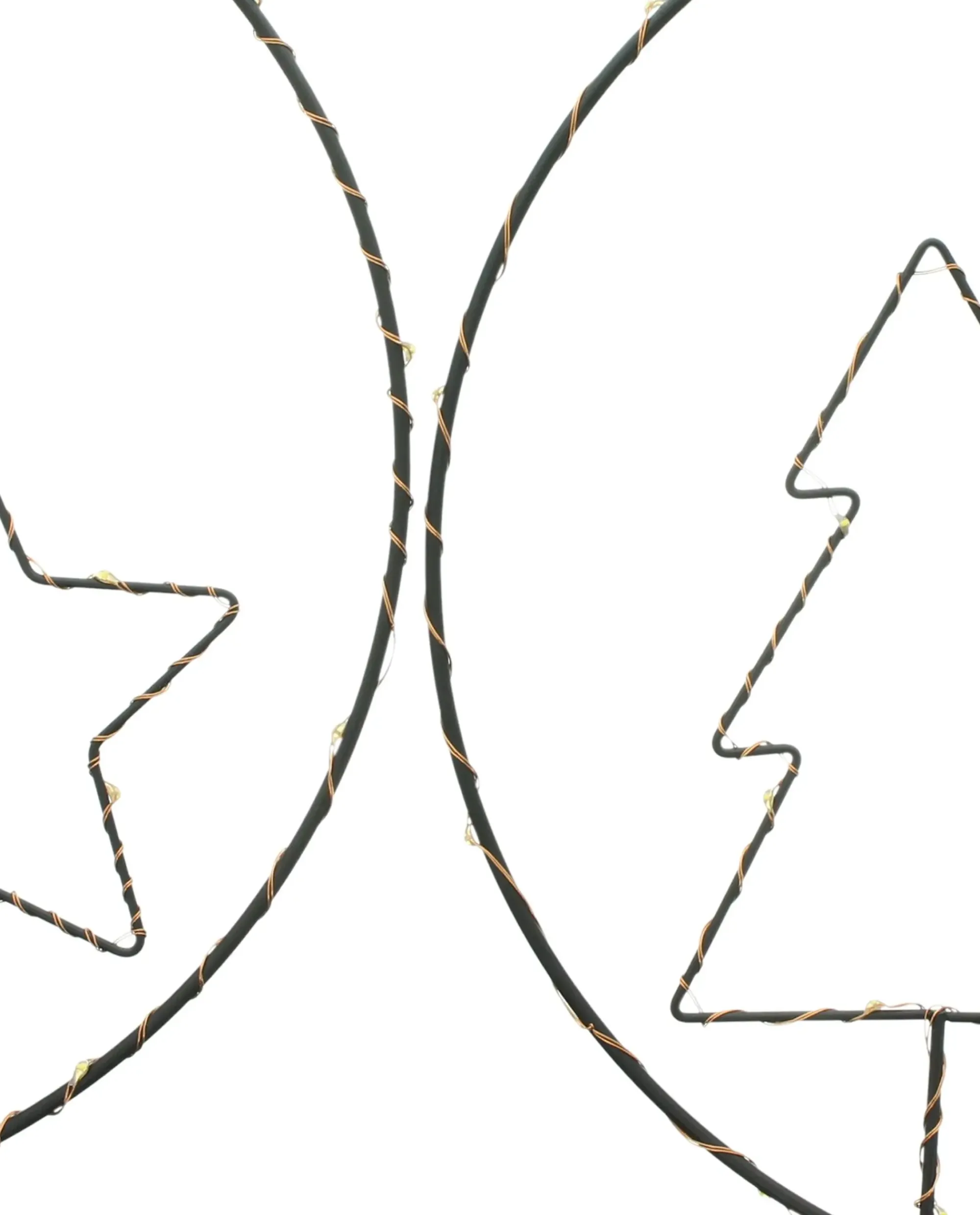 Dekohänger|Weihnachtliche Dekoringe|Frank Handels GmbH & Co. KG LED-Hänger "Sterne & Tannen", 2er Set