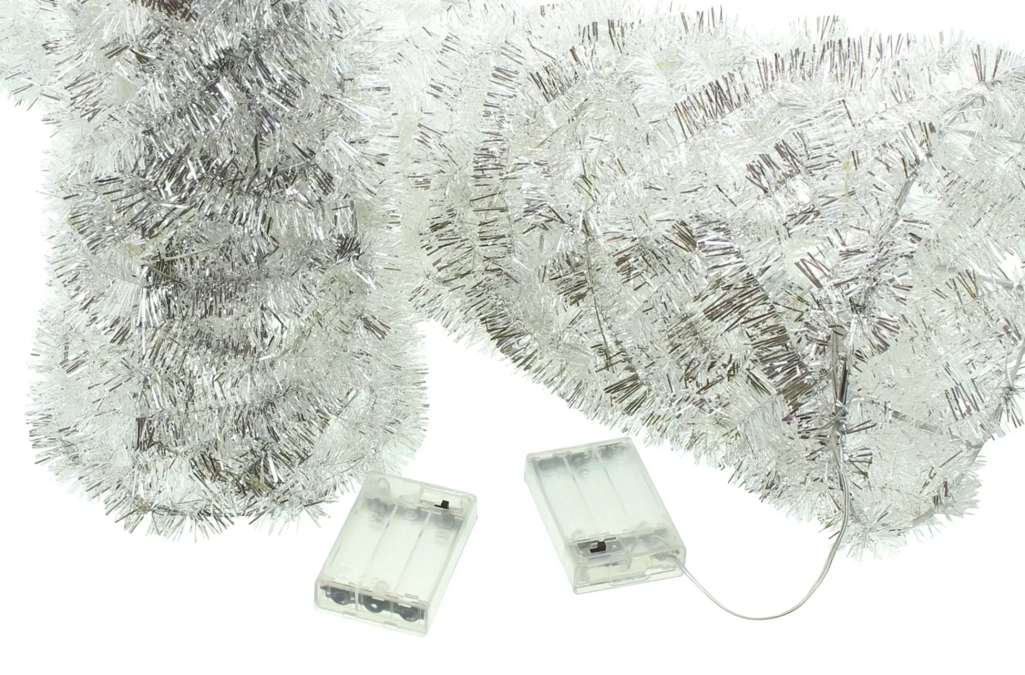 Weihnachtliche Led-Deko|Frank Handels GmbH & Co. KG LED-Kegel "Silberglimmer", 2er Set