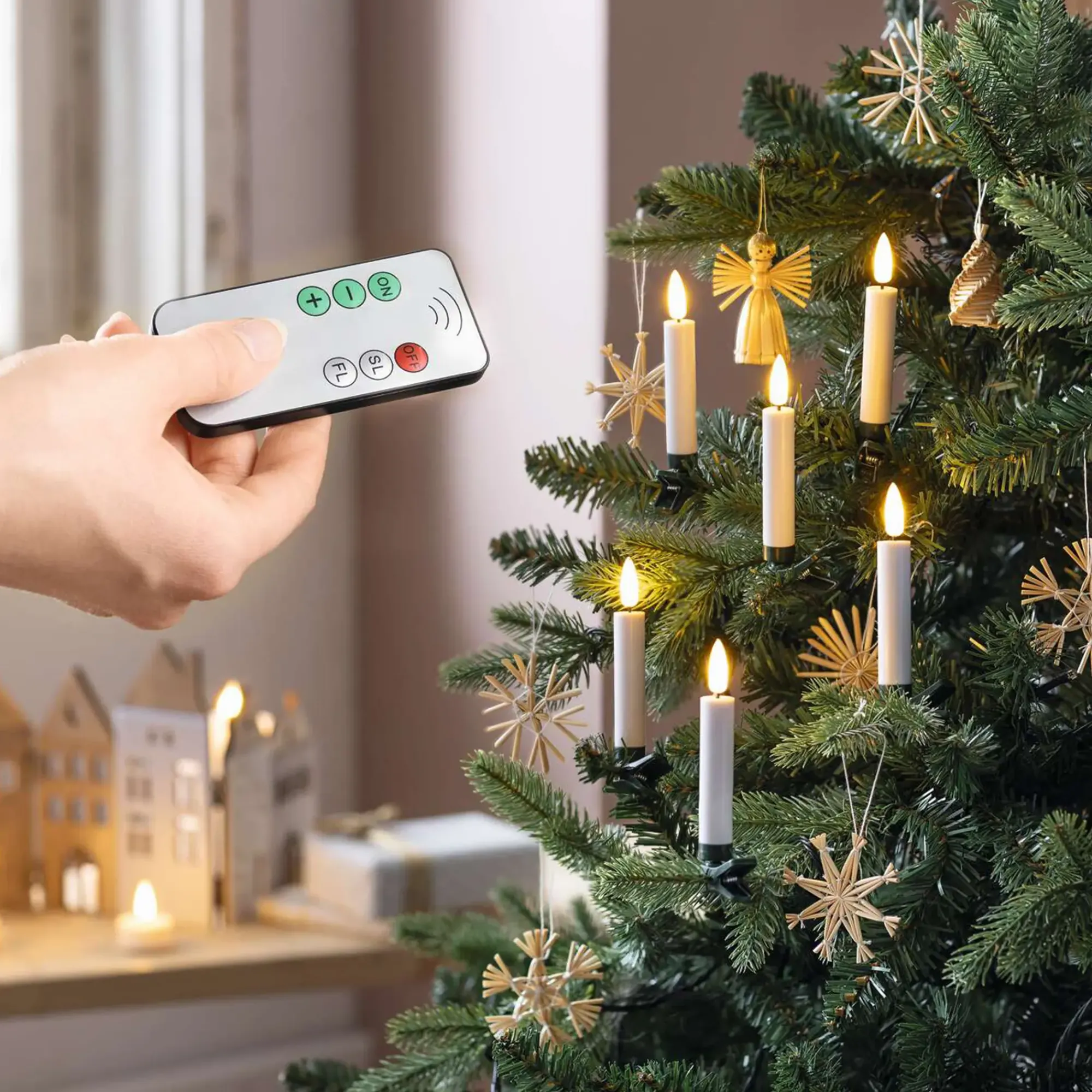 Kerzen & Led-Kerzen|Baumschmuck|Frank Handels GmbH & Co. KG LED-Kerze "Christbaum", 7tlg.