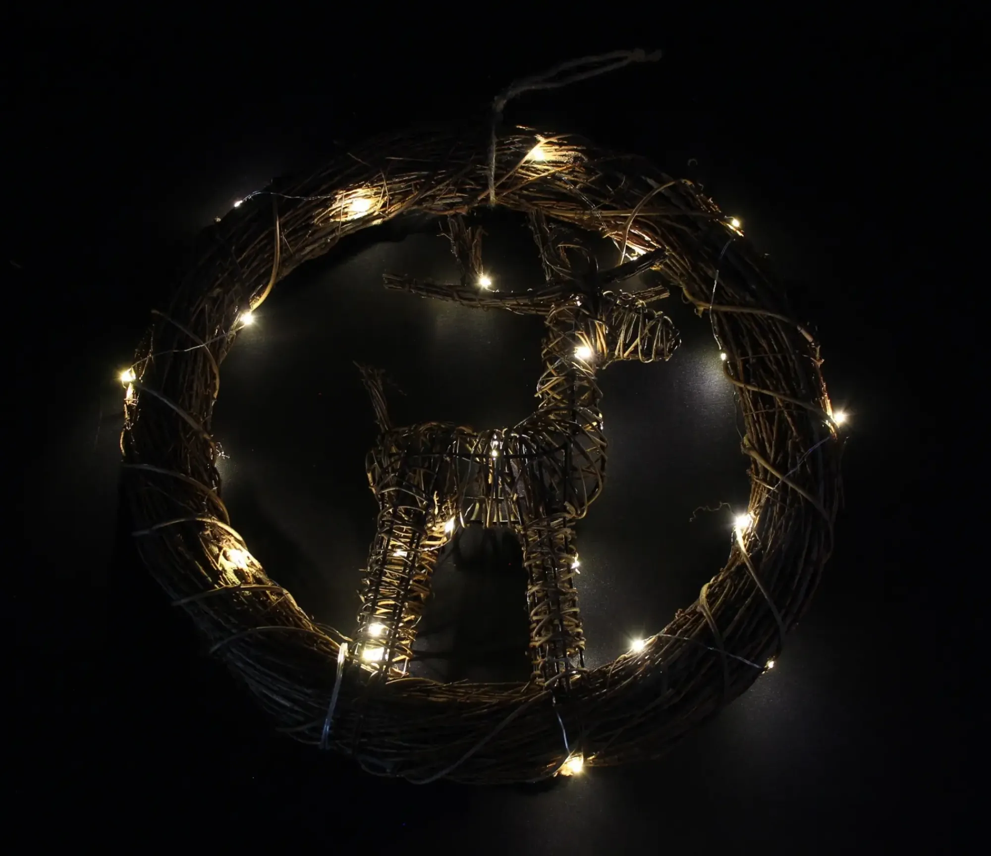 Weihnachtliche Led-Deko|Frank Handels GmbH & Co. KG LED-Kranz "Rentier"