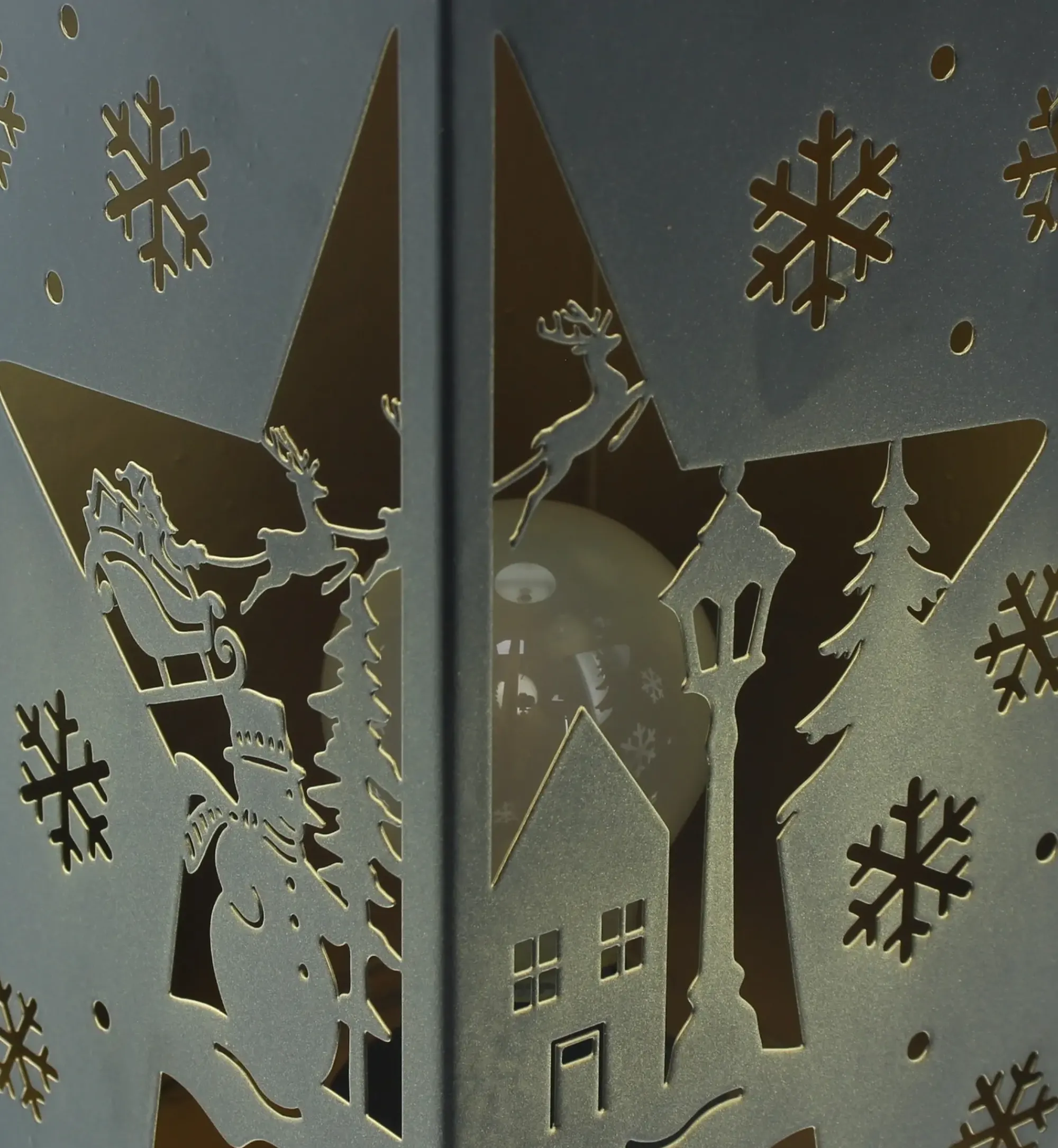 Weihnachtliche Led-Deko|Weihnachtslichter|Frank Handels GmbH & Co. KG LED-Laterne "Winterlandschaft"
