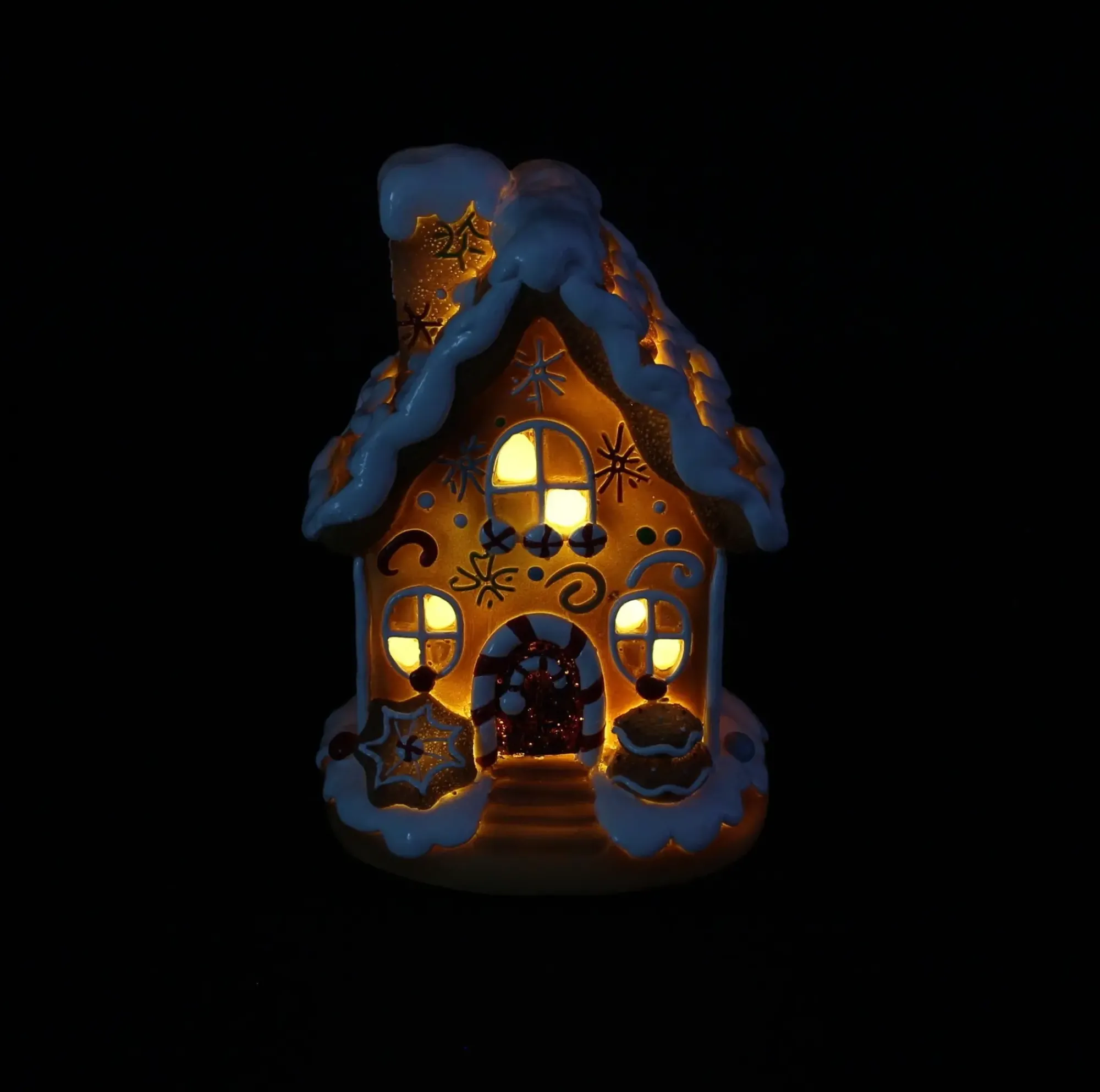 Weihnachtliche Dekofiguren|Frank Handels GmbH & Co. KG LED-Lebkuchenhaus "Sweet"