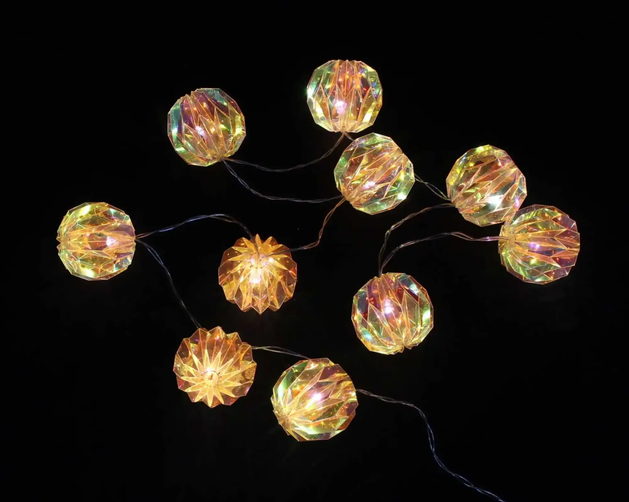 Weihnachtliche Led-Lichterketten|Frank Handels GmbH & Co. KG LED-Lichterkette "Rainbow-Balls"