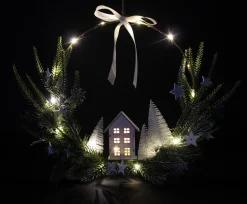 Dekohänger|Weihnachtliche Dekoringe|Frank Handels GmbH & Co. KG LED-Ring 