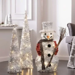 Weihnachtliche Dekofiguren|Weihnachtsmänner|Frank Handels GmbH & Co. KG LED-Schneemann