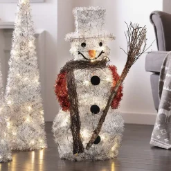 Weihnachtliche Dekofiguren|Weihnachtsmänner|Frank Handels GmbH & Co. KG LED-Schneemann
