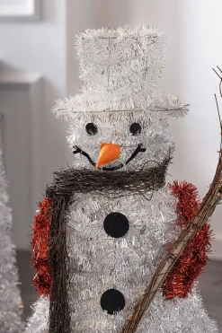 Weihnachtliche Dekofiguren|Weihnachtsmänner|Frank Handels GmbH & Co. KG LED-Schneemann