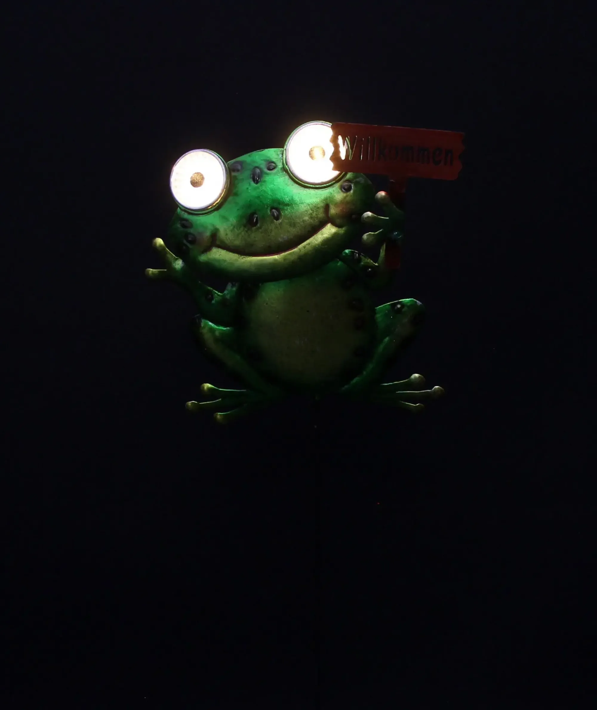 Gartenfiguren|Solar-Beleuchtung|Frank Handels GmbH & Co. KG LED-Solarstecker "Crazy Frog"