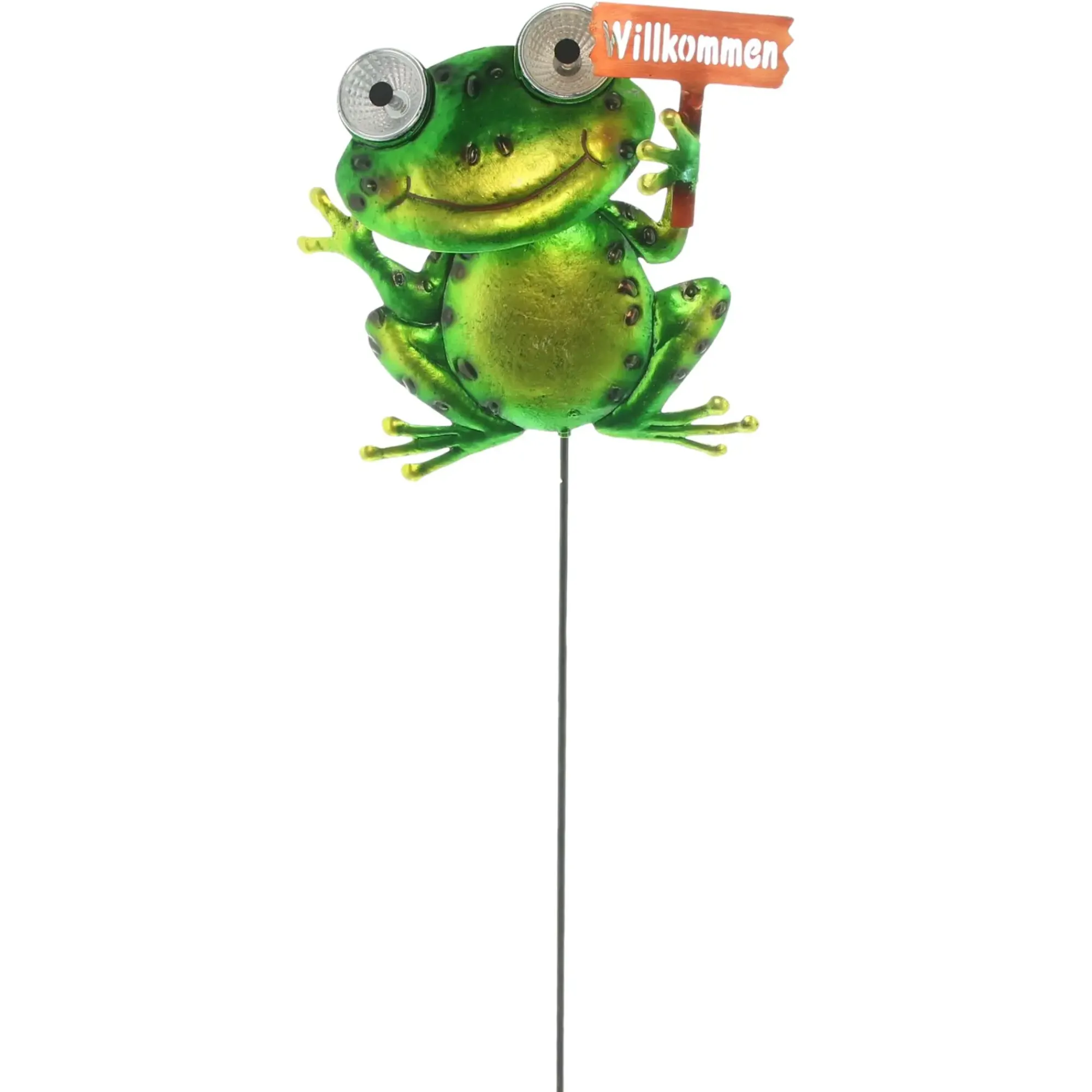 Gartenfiguren|Solar-Beleuchtung|Frank Handels GmbH & Co. KG LED-Solarstecker "Crazy Frog"